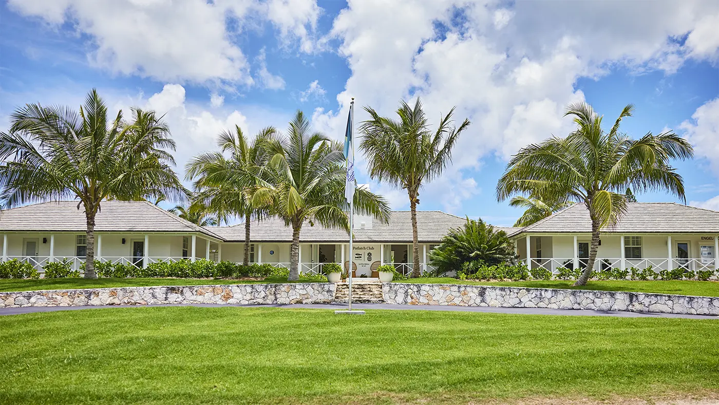 Approaching the Clubhouse at The Potlatch Club, Old Banks Road, Governor's Harbour, Eleuthera