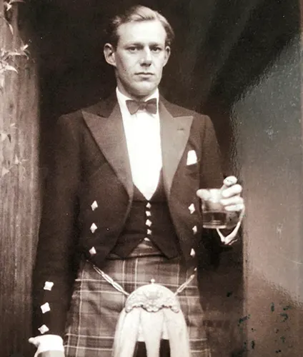 The general manager dressed for dinner back in the 1960's at The Potlatch Club, Eleuthera