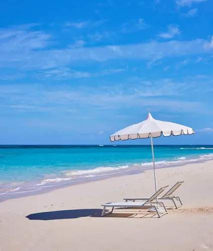 Pink sand beachtime at The Potlatch Club, Eleuthera