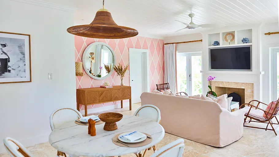 Pink Sand House, i-bedroom villa at The Potlatch Club, Eleuthera, has plenty of space