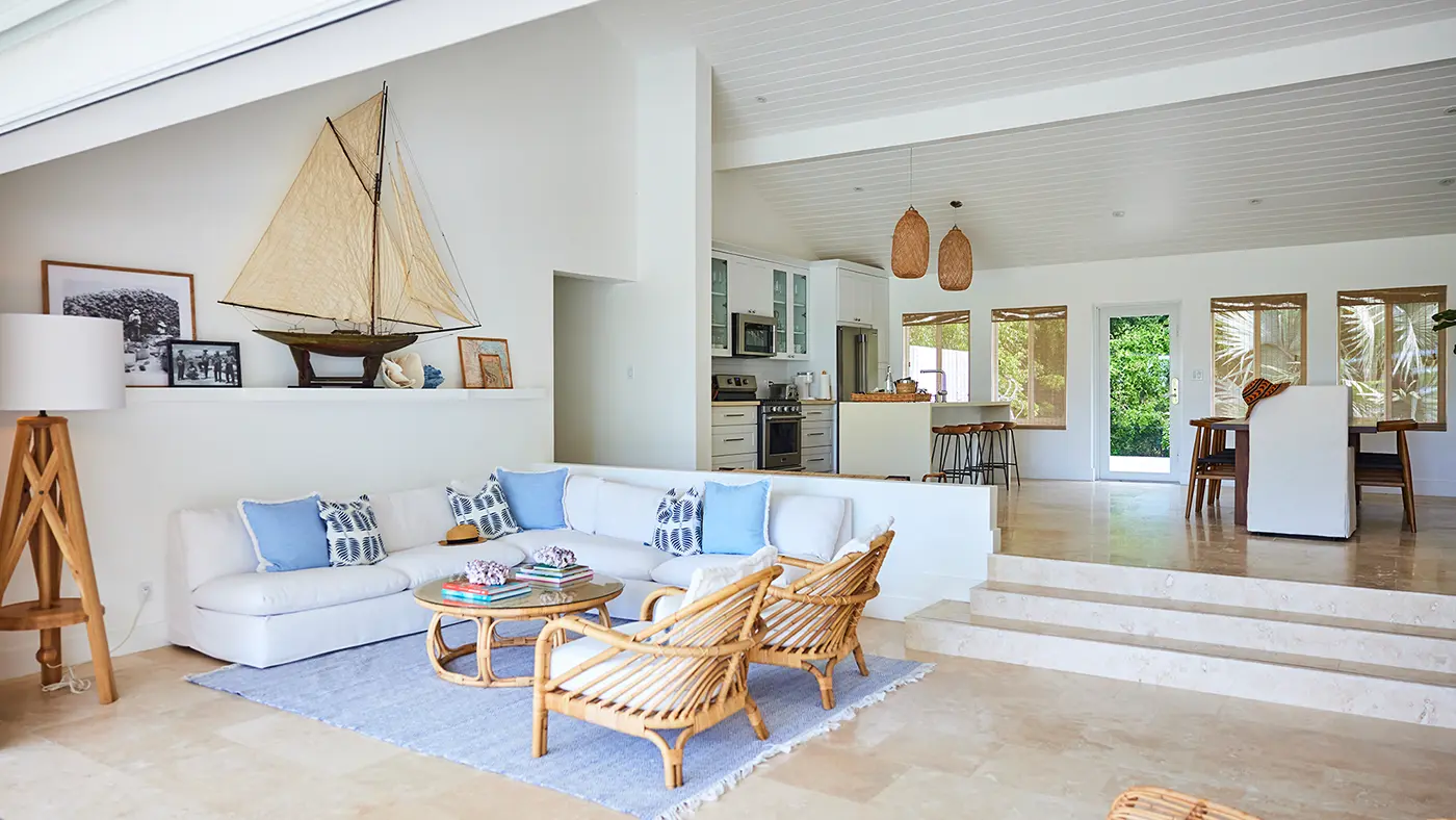 Av=cres of living space at The Pineapple House at The Potlatch Club, Eleuthera, a 4-bedroom luxury villa