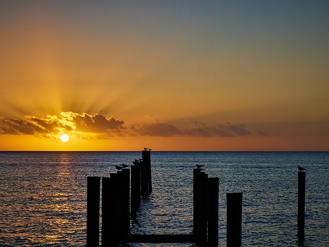 Sunset over Governor's Harbour, Eleuthera, Bahamas