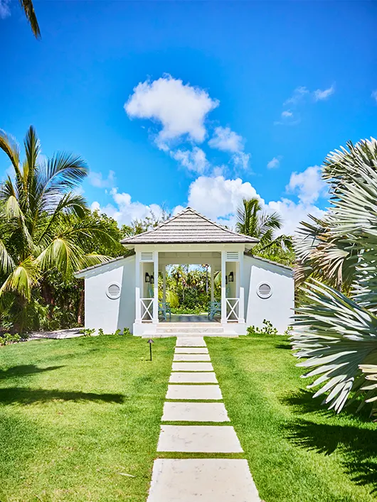 Architecture that fits in with the landscape at The Potlatch Club, Eleuthera