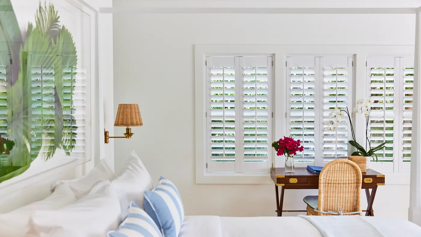 The Garden Suites writing desk at The Potlatch Club, Eleuthera