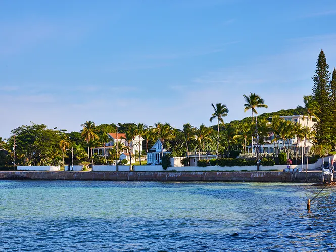 The pretty harbour at Governor's Harbour, Eleuthera, Bahamas