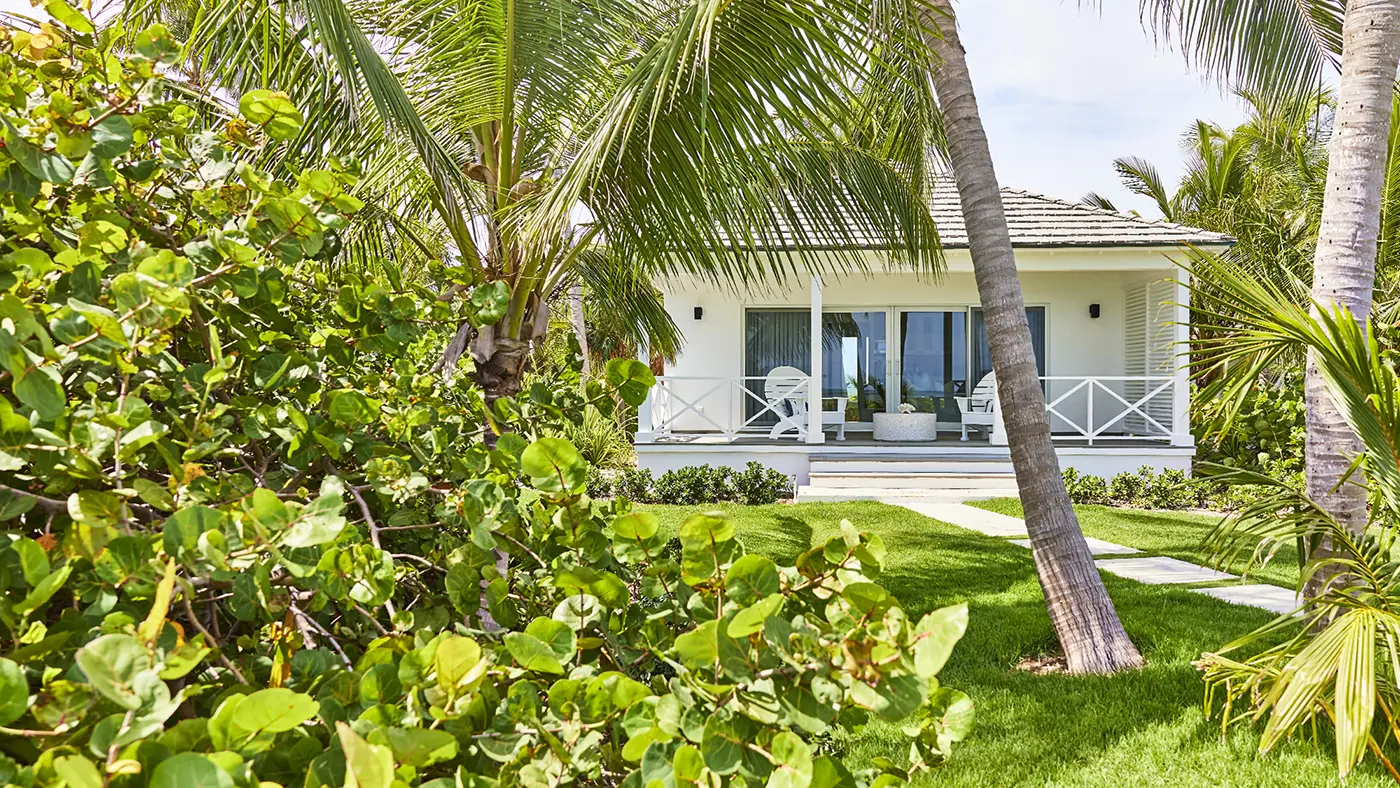 The Potlatch Club Eleuthera Ocean-front Cottage, front elevation