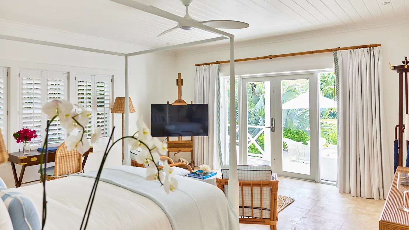 The Garden Suites interior at The Potlatch Club, Eleuthera