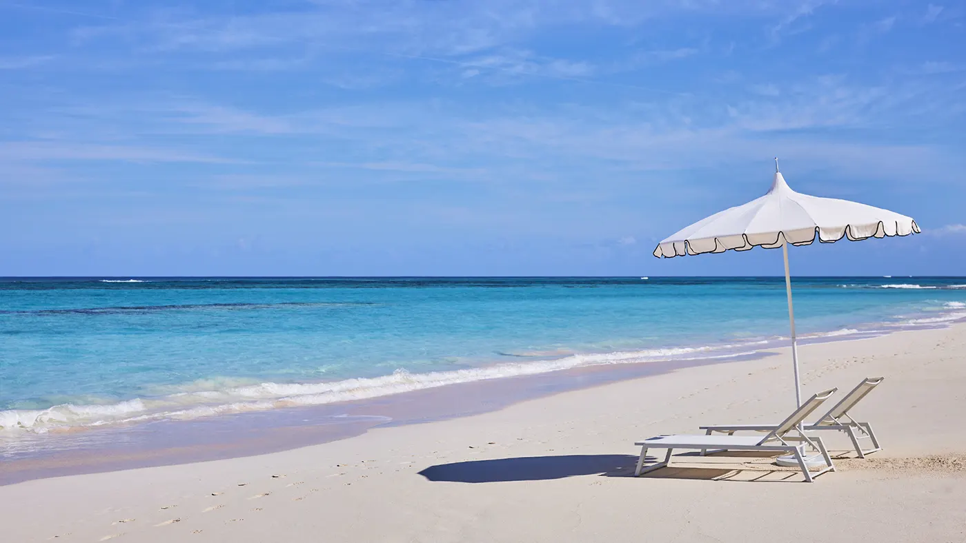 Pink sand beach-tine at The Potlatch Club, Eleuthera