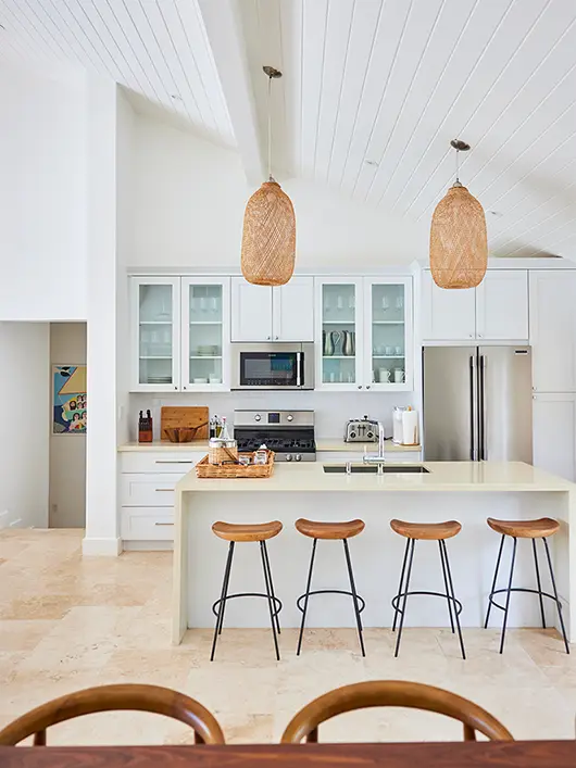 The professional kitchen at The Pineapple House at The Potlatch Club, Eleuthera, a 4-bedroom luxury villa