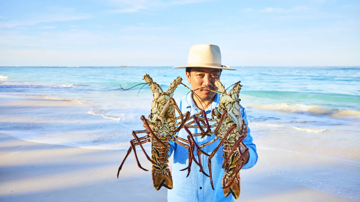 Catch of the day at The Potlatch Club, Eleuthera